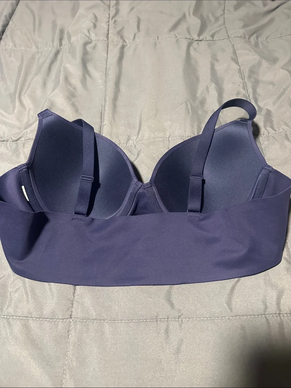 aerie Smoothez Pull On Push Up Bra Navy Blue